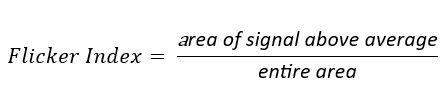 Flicker index