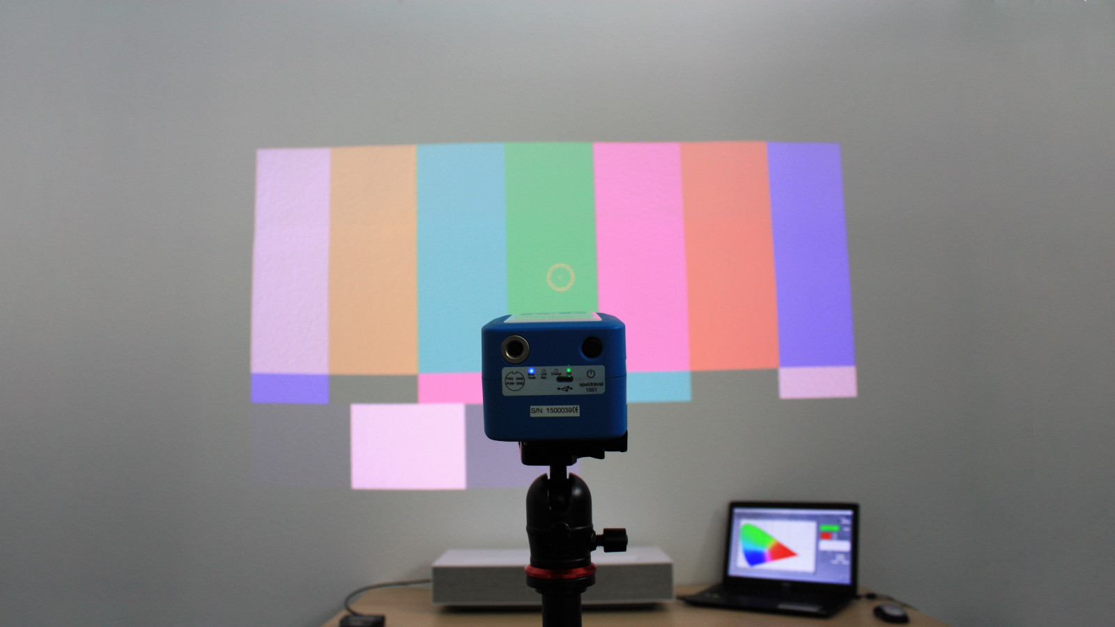 spectraval 1501: Measurement of a projector